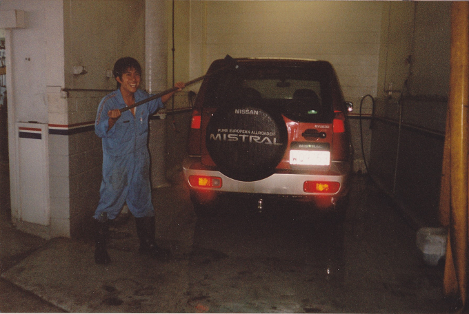 ニュージーランドで洗車の仕事をしていた頃
