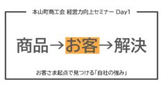 高知県本山町商工会　経営力向上セミナー～自社の強み発掘