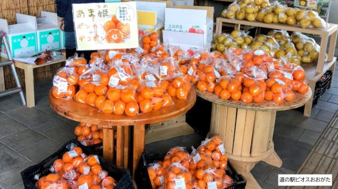 道の駅のかんきつ売り場