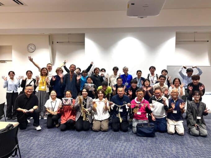地域おこし協力隊研修での参加者との集合写真